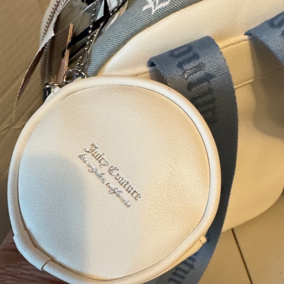 Juicy Couture Gray and White Logo Backpack main image 5